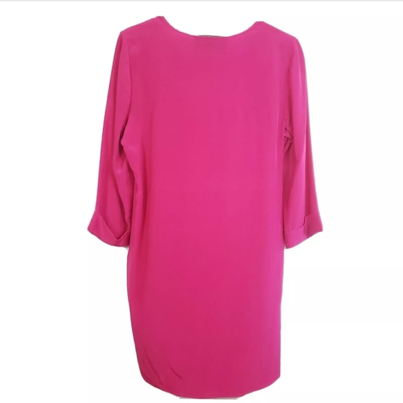 RORY BECA Womens Shift Dress 100% Silk 3/4 Sleeve - Picture 2 of 7